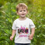 Henkilökohtainen Bunny pääsiäismunat porkkanat Baby Onesie T-paita Baby Shower pääsiäinen lahja perheelle Lapset uusi vanhempi