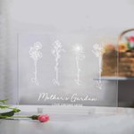 Personalisierte Liebe wächst hier Geburt Blume Acryl Plaque mit Namen Muttertag Geburtstag Geschenk für Mutter Oma