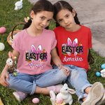 Henkilökohtainen Bunny pääsiäismunat porkkanat Baby Onesie T-paita Baby Shower pääsiäinen lahja perheelle Lapset uusi vanhempi