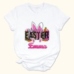 Henkilökohtainen Bunny pääsiäismunat porkkanat Baby Onesie T-paita Baby Shower pääsiäinen lahja perheelle Lapset uusi vanhempi