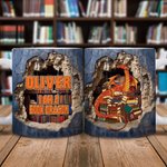Gepersonaliseerde 3D boek draak keramische mok met naam 11oz/15oz koffiekop verjaardagscadeau voor lezers draak liefhebbers