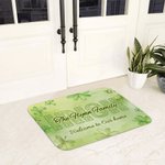 Paillasson personnalisé Lucky Shamrock Irish Anti-Slip Welcome Doormat Home Decoration st Patrick's Day Gift for Family