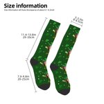 Calcetines de trébol de cuatro hojas personalizados con nombre e imagen Regalo del Día de San Patricio para un amigo irlandés de la familia