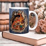 Gepersonaliseerde 3D boek draak keramische mok met naam 11oz/15oz koffiekop verjaardagscadeau voor lezers draak liefhebbers