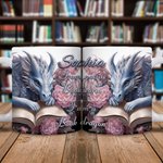 Gepersonaliseerde Bloem Boek Draak Keramische Mok met Naam 11oz/15oz Koffiekop Verjaardagscadeau voor Lezers Drakenliefhebbers