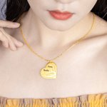 Collier avec Pendentif Arbre Généalogique Personnalisé avec Noms d'Enfants Cadeau Fête des Mères Anniversaire pour Maman Grand-mère