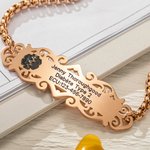 Bracelet d'Alerte Médicale Bracelet d'Urgence Personnalisé avec Texte Gravé Cadeau pour Homme Femme