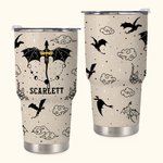 Personalisierte Dragon Starry Sky 30oz Name Becher mit Deckel und Strohhalm Reinigungsbürste Geburtstagsgeschenk für Leser Drachenliebhaber