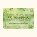 Paillasson personnalisé Lucky Shamrock Irish Anti-Slip Welcome Doormat Home Decoration st Patrick's Day Gift for Family