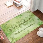 Paillasson personnalisé Lucky Shamrock Irish Anti-Slip Welcome Doormat Home Decoration st Patrick's Day Gift for Family