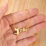 Personalisierte Frauen Volleyball Sport Halskette mit Namen Geburtstag Schmuck Geschenk für Volleyball-Liebhaber