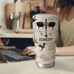 Personalisierte Dragon Starry Sky 30oz Name Becher mit Deckel und Strohhalm Reinigungsbürste Geburtstagsgeschenk für Leser Drachenliebhaber