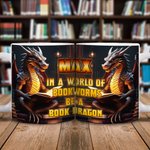 Gepersonaliseerde boek draak keramische mok met naam 11oz/15oz koffiekop verjaardagscadeau voor lezers draak liefhebbers