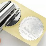Personalisiertes Buchpräger Prägestempel Siegel Bücherwurm Buch Drache aus der Bibliothek Geschenk für Buchliebhaber