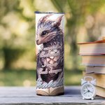 Vaso personalizado I Am Not A Bookworm I Am A Book Dragon 20oz Skinny Tumbler con pajita y nombre Regalo de cumpleaños para lectores amantes de los li