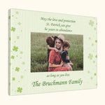 Foto personalizada de la bendición irlandesa Trébol de cuatro hojas Lienzo Imprimible Arte de Pared Día de San Patricio Regalo para Familia Amigos