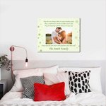 Foto personalizada de la bendición irlandesa Trébol de cuatro hojas Lienzo Imprimible Arte de Pared Día de San Patricio Regalo para Familia Amigos