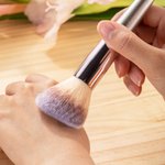 Boîte de Pinceaux de Maquillage 18 Pièces Ensemble de Voyage Personnalisé avec Fleur de Naissance Cadeau d'Anniversaire et Fête des Mères pour Femme