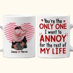 Spersonalizowany kubek ceramiczny You're the Only One 11oz 15oz z imionami Rocznicowy prezent walentynkowy dla pary