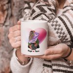 Spersonalizowany kubek ceramiczny You're the Only One 11oz 15oz z imionami Rocznicowy prezent walentynkowy dla pary