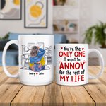Spersonalizowany kubek ceramiczny You're the Only One 11oz 15oz z imionami Rocznicowy prezent walentynkowy dla pary
