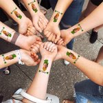 Juego personalizado de 8 pegatinas de tatuaje de trébol de la suerte Día de San Patricio Regalo de despedida de soltera para mujeres Hombres