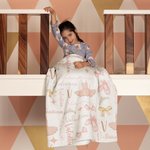 Falda de Ballet Rosa Personalizada Manta con Nombre e Inicial Regalo de Cumpleaños para Niños Amantes del Baile