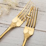 Personalised Vintage Cake Forks Knife Server Cutting Set with Engraving Text and Box Anniversary Wedding Engagement Gift for Couple Newlyweds