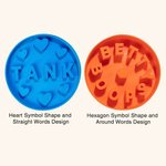 Divertido comedero personalizado para perros con nombre impreso en 3D de varios tamaños para los amantes de las mascotas