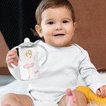 Tasse de danseuse rose personnalisée 12oz avec 2 couvercles Cadeau d'anniversaire pour enfant qui aime la danse