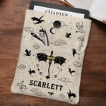 Dragon volant personnalisé Protège-livre avec pochette et nom Cadeau d'anniversaire pour les amoureux des livres