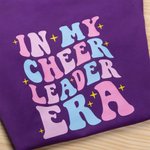 Gepersonaliseerd Retro In Mijn Cheerleader Tijdperk Naam Cheerleader T-Shirt Sweatshir Hoodie Team Kleding Terug Naar School Cadeau voor Meisjes