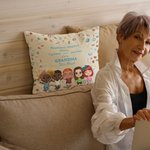 Personalised I Love Grandma This Much Throw Pillow Cover Multicolour Home Decoration Birthday Family Gift for Grandparent 3