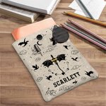 Dragon volant personnalisé Protège-livre avec pochette et nom Cadeau d'anniversaire pour les amoureux des livres
