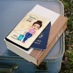 Custodia per passaporto personalizzata con scritta Together since con nome e data regalo di compleanno per lui o per lei