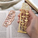 Signet en Acier Inoxydable Personnalisé avec Nom et Texte Gravés Accessoire de Lecture Évidé Cadeau Anniversaire Fêtes des Mères pour Maman Famille