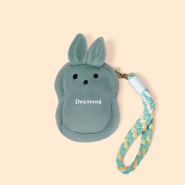 Porte Monnaie Personnalisé avec Nom Sac en Peluche Lapin Cadeau de Pâques Fête pour Enfants