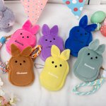 Porte Monnaie Personnalisé avec Nom Sac en Peluche Lapin Cadeau de Pâques Fête pour Enfants