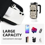 Gepersonaliseerde Dragon Rider Water Bottle Pouch Bag met Naam en Verstelbare Gesp Grote Capaciteit Sport Accessoire Gift voor Lezers Sportliefhebbers