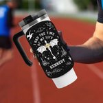 Gepersonaliseerde Dragon Rider Water Bottle Pouch Bag met Naam en Verstelbare Gesp Grote Capaciteit Sport Accessoire Gift voor Lezers Sportliefhebbers
