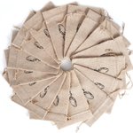 Sac à Cordon Personnalisé avec Nom Sac en Jute de Bonbon Cadeau de Pâques pour Enfant