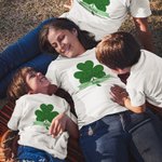 Trébol de Cuatro Hojas Personalizado Sudadera con Nombre Día de San Patricio Regalo para Niños Familia