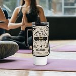 Gepersonaliseerde Dragon Rider Water Bottle Pouch Bag met Naam en Verstelbare Gesp Grote Capaciteit Sport Accessoire Gift voor Lezers Sportliefhebbers