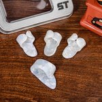 Set de 4 Plectres de Guitare Ajustables avec Étui Cadeau Anniversaire pour Débutant en Guitare