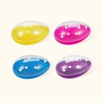 Personalized Polka Design Jumbo Easter Egg with Name Basket Filler Candy Box Gift for Kids