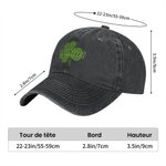 Casquette de Base-ball en Coton Motif Trèfle Chapeau Personnalisé avec Nom Cadeau d'Anniversaire Noël pour la Famille et les Amis