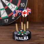 Personalisierte 3D-Druck Mini Dartboard Design Dart Halter mit Namen hält 23 Stück Darts Geburtstag Geschenk für Dart-Liebhaber