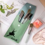 Pochette de Pinceaux de Maquillage avec 8 Pinceaux Sac Personnalisé avec Nom Cadeau Anniversaire Mariage pour Danseuse de Ballet