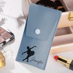 Pochette de Pinceaux de Maquillage avec 8 Pinceaux Sac Personnalisé avec Nom Cadeau Anniversaire Mariage pour Danseuse de Ballet