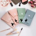 Pochette de Pinceaux de Maquillage avec 8 Pinceaux Sac Personnalisé avec Nom Cadeau Anniversaire Mariage pour Danseuse de Ballet